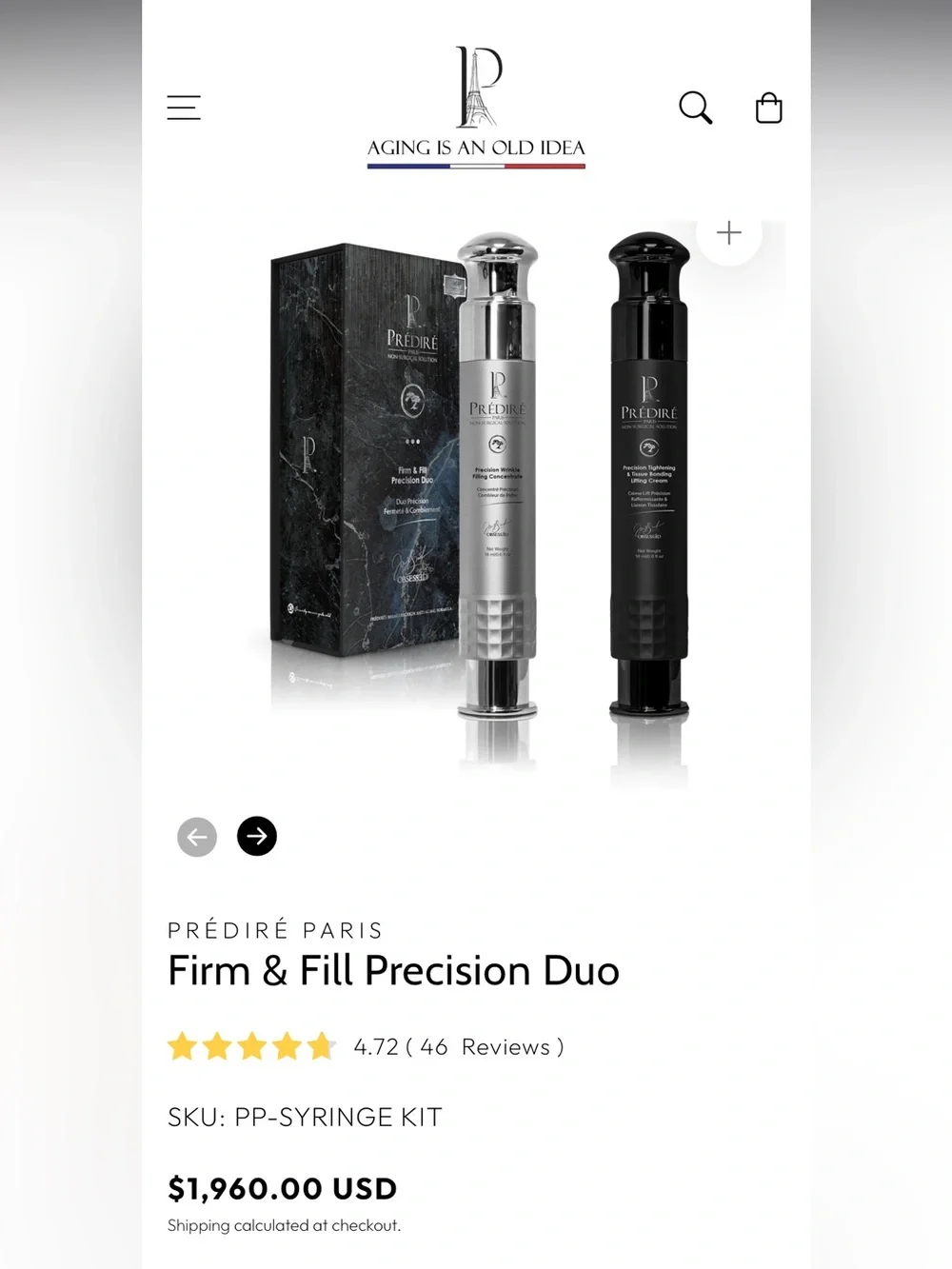 Prédiré NIB Precision Wrinkle Filling Concentrate Duo